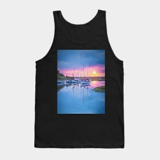 Sunset at Blakeney a Digital Painting Tank Top